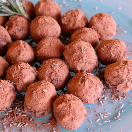 Divinely Naughty Lavender Truffles Recipe.