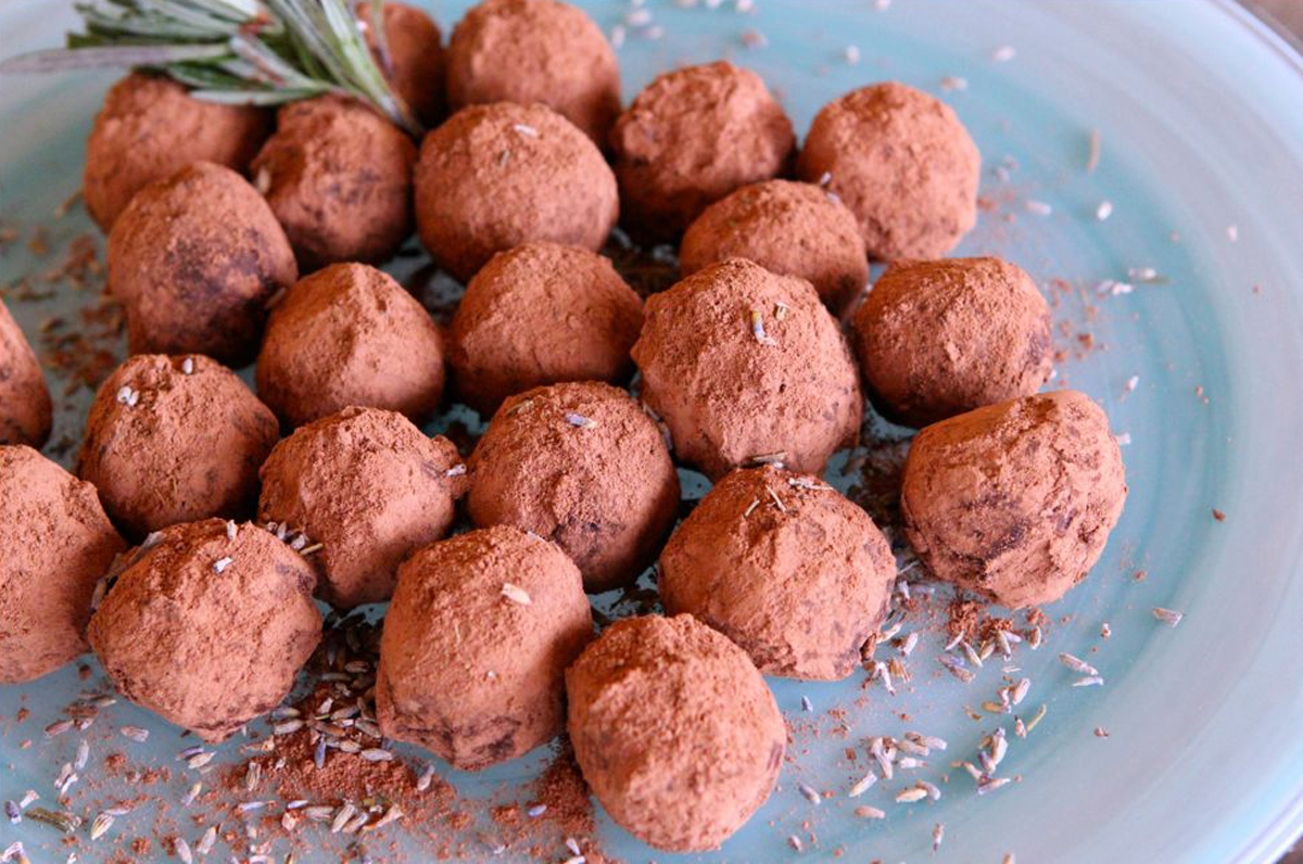 Divinely Naughty Lavender Truffles Recipe.