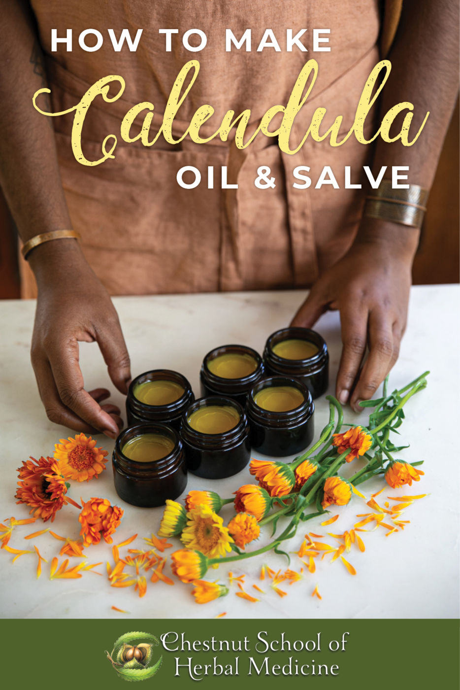 How to make calendula oil & salve.