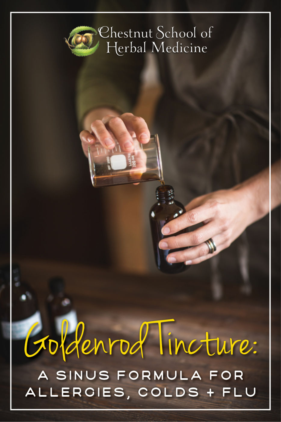 Goldenrod Tincture - A Sinus Formula for Allergies, Colds, and Flu.