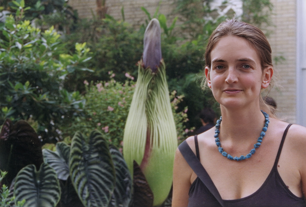 Juliet stalking a Titan Arum at the US Botanic Gardens on her way to becoming an herbalist.