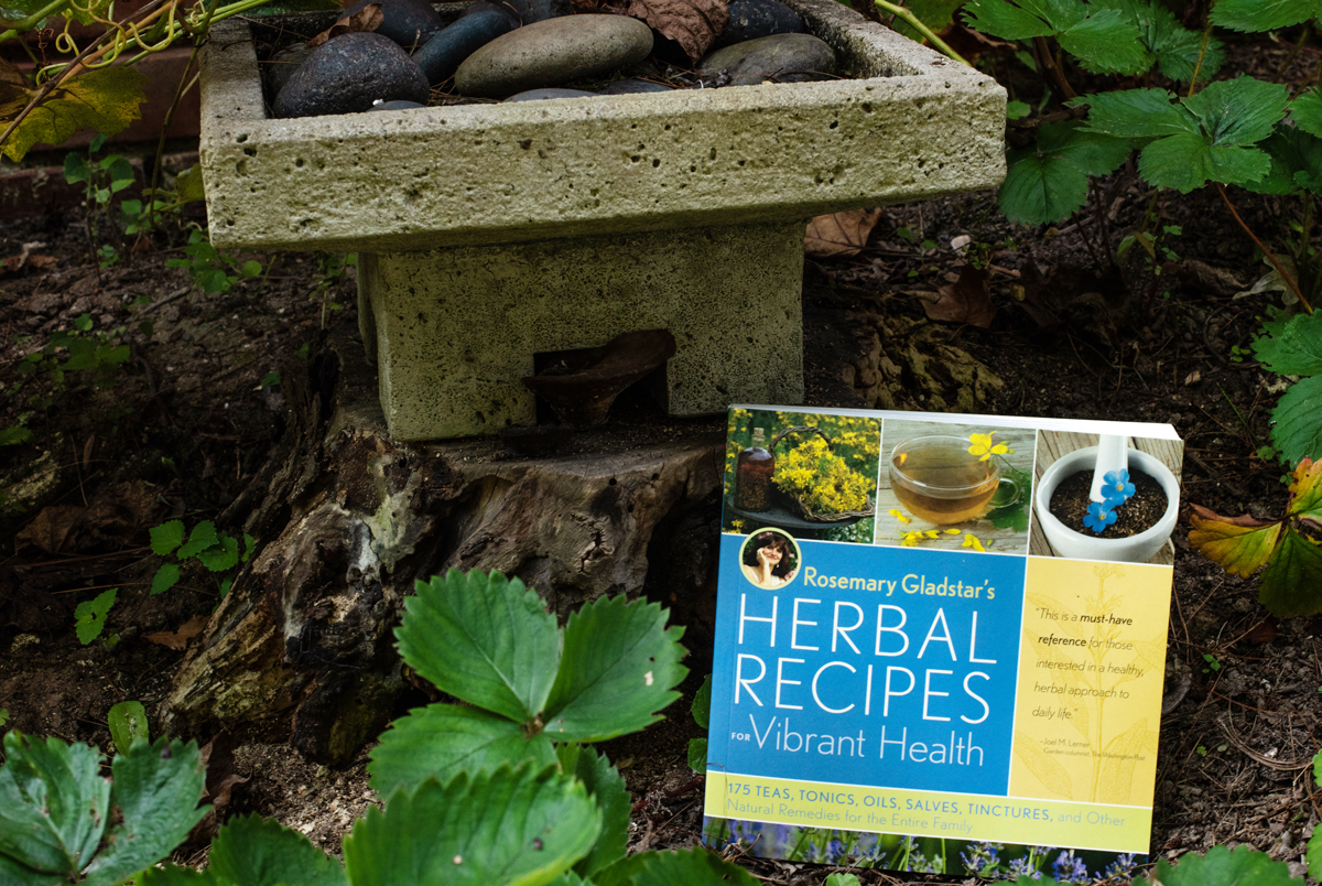 Herbal Recipes for Vibrant Health: 175 Teas, Tonics, Oils, Salves, Tinctures, and Other Natural Remedies for the Entire Family by Rosemary Gladstar is on our list of the best home herbal apothecary books.