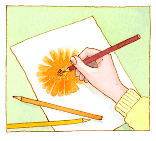 Kids can draw plants to connect with them better